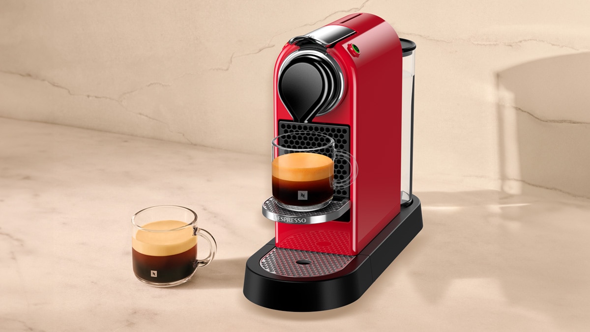 Nespresso Citiz Cherry Red Coffee Machine - Nespresso